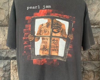 トップス 90s Pearl Jam Window Pain T-Shirt Vintage 90s Pearl Jam Window Pain Band T Shirt - Etsy