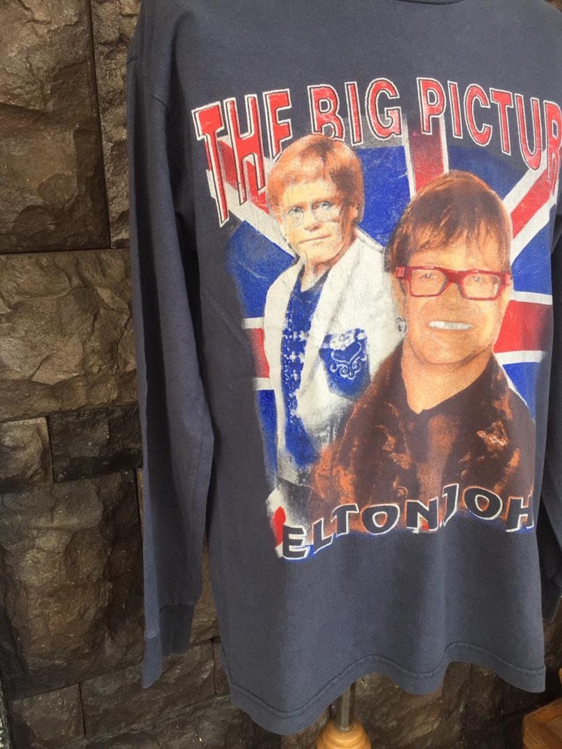 90年代ヴィンテージ「The Big Picture」エルトン・ジョンTシャツ（長袖