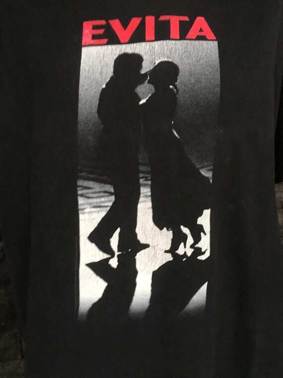 Vintage 90s Evita Movie Musical Drama Tshirt Romance Film