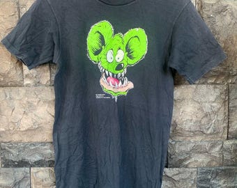 T-shirt graphique Ed Roth Rat Fink vintage des années 90