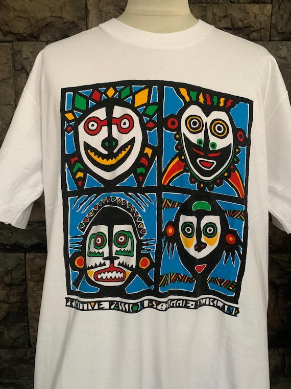 Vintage 90s Ziggie Graphic Art Bali Island T-shirt