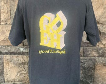 Vintage 90s Good Enough Goodenough Embroidered T Shirt - Etsy
