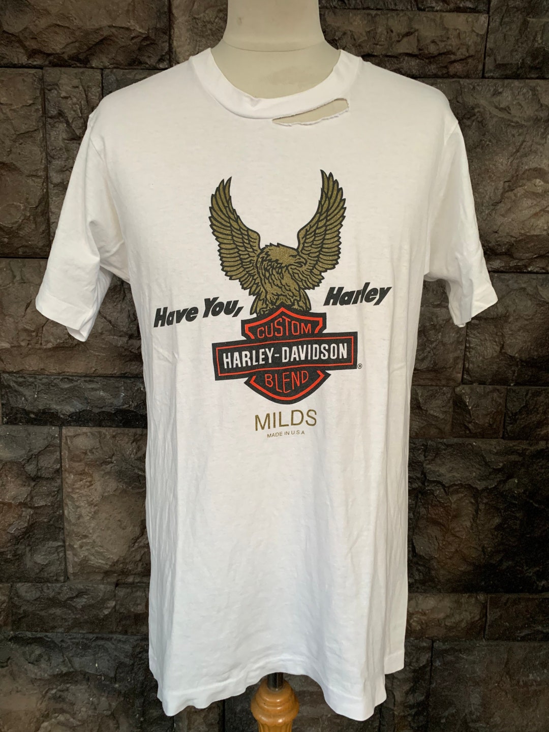 90s Harley Davidson MILDS Tシャツ Vintage 90s Harley Davidson Milds USA T Shirt - Etsy