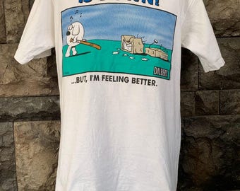 Vintage 90s Dilbert “The Network Is Down” Scott Adams Graphics Art T shirt