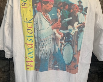 Vintage 1994 Woodstock Authentic Pepsi Festival Souvenir T Shirt