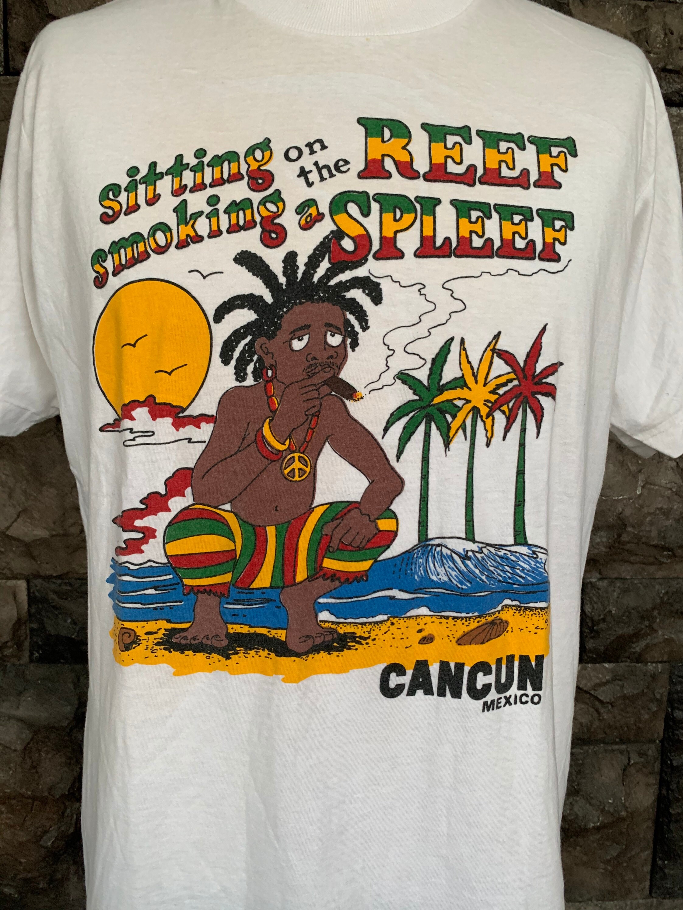 Vintage 90s Reggae Rasta T-shirt, Cancun Mexico Tourist Tee - Etsy