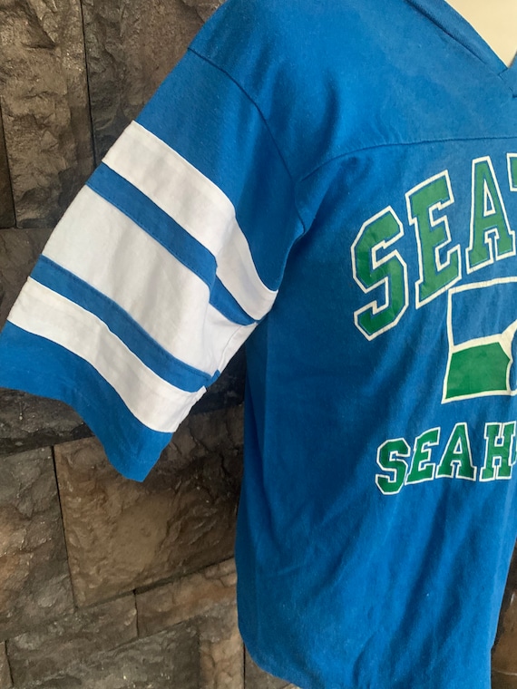 Vintage 80s Seattle Seahawks Jersey Logo 7 NFL Fo… - image 3