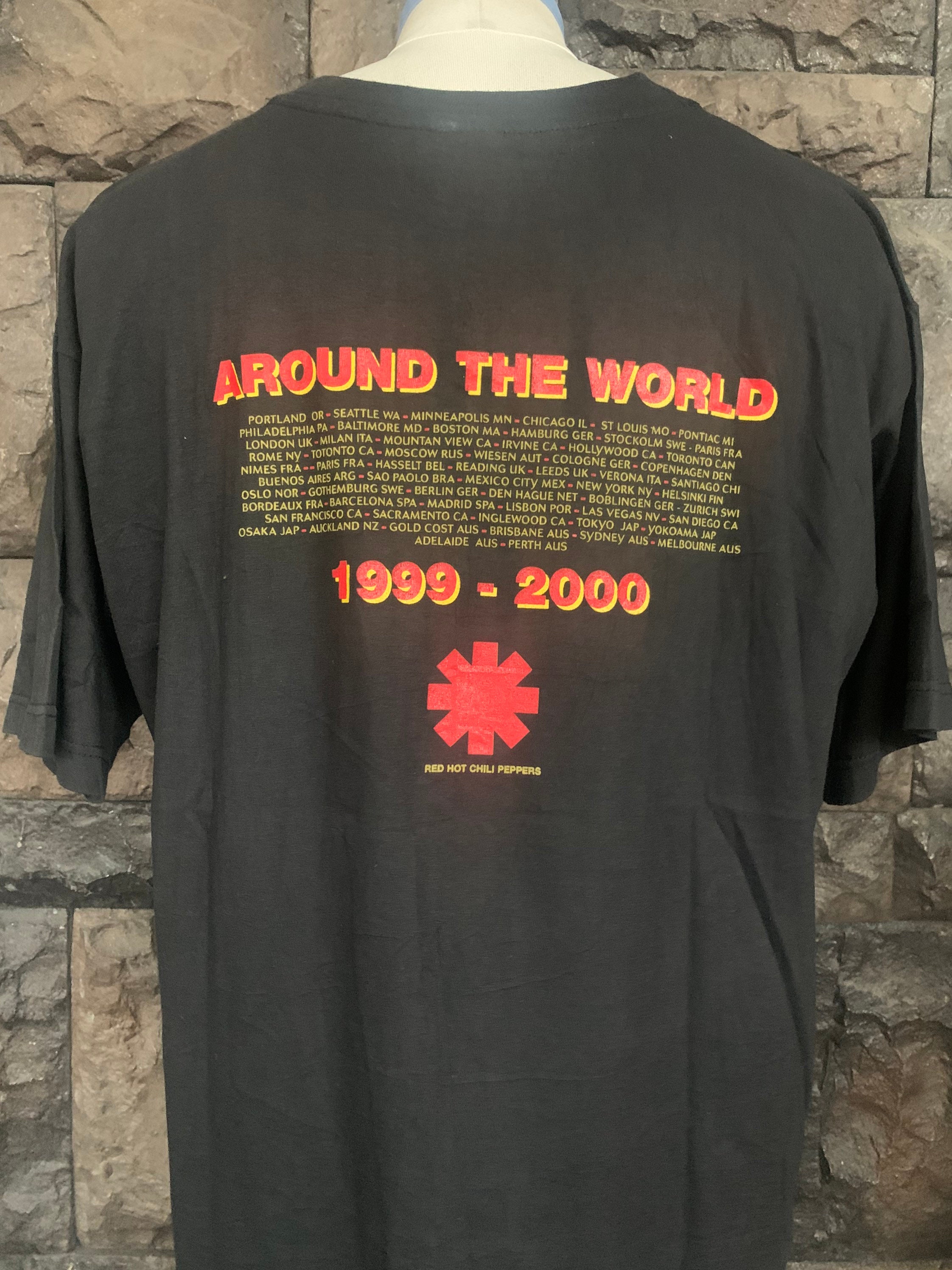 Vintage Red Hot Chili Peppers Tour Around World 1999 00 T Etsy