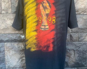 Vintage 90s France 98 World Cup T shirt