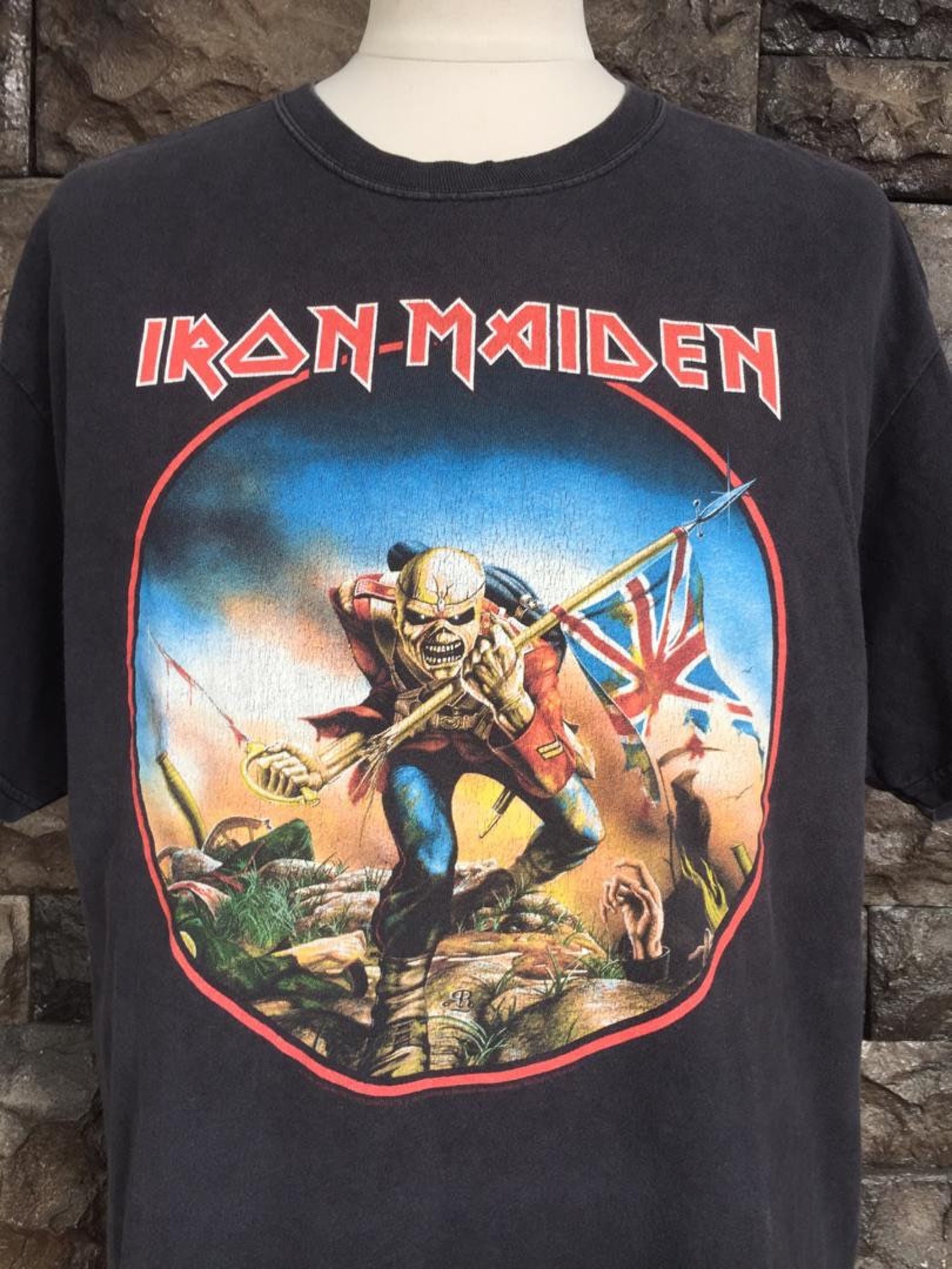 Iron Maiden the trooper t shirt large size | Etsy