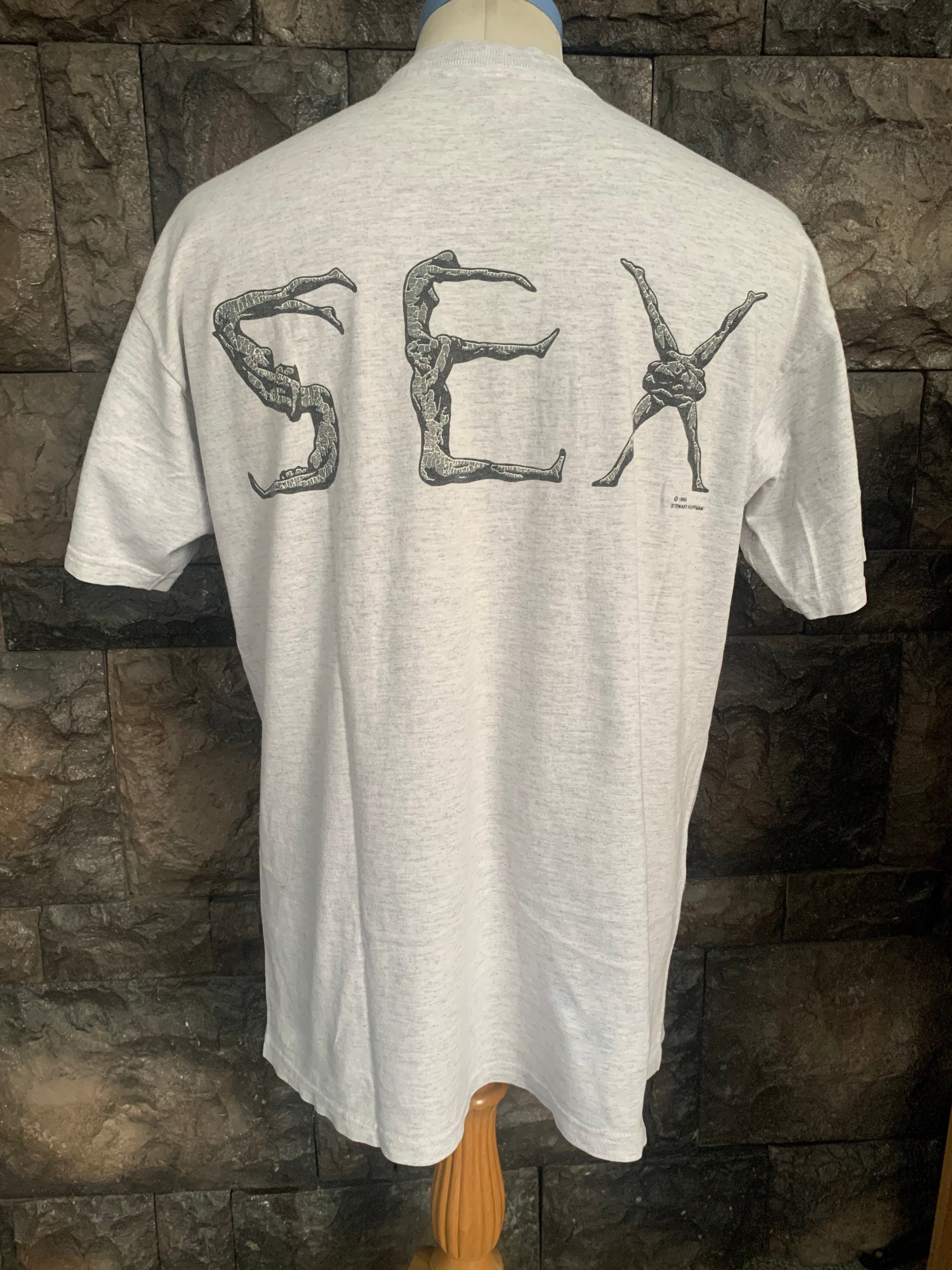 Vintage 90s Safe Sex by Stewart Kauffman T Shirt - Etsy
