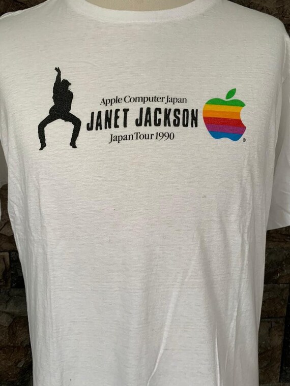 Vintage Rare Janet Jackson Apple tour t shirt