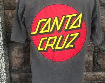 80s. SANTA CRUZ ロゴ Tシャツ 青 VINTAGE 80s SANTA CRUZ SPEED WHEEL SKATEBOARD T-SHIRT