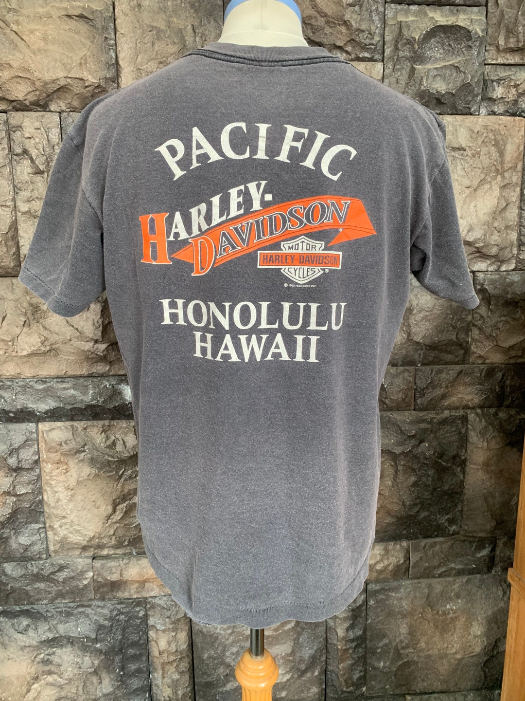 Vintage 90s Harley Davidson Pacific Honolulu Hawaii Pocket T - Etsy