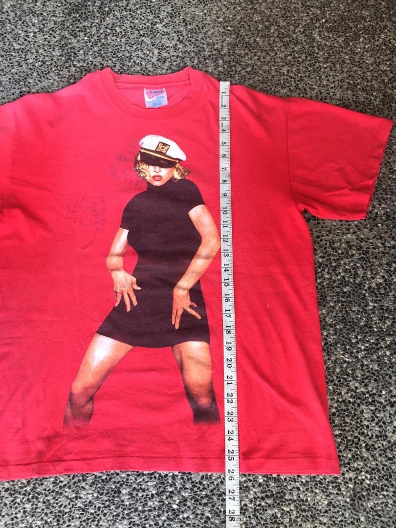 Vintage 90s Singer Madonna the Girlie Show Tshirt Large Size Vintage 90s Singer Madonna the Girlie Show Tshirt Large Size