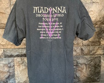 Vintage Madonna Drowned World Tour 2001 T-shirt - Etsy