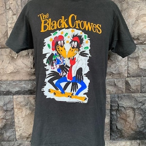 Vintage 90s The Black Crowes World Tour Rock Band T shirt
