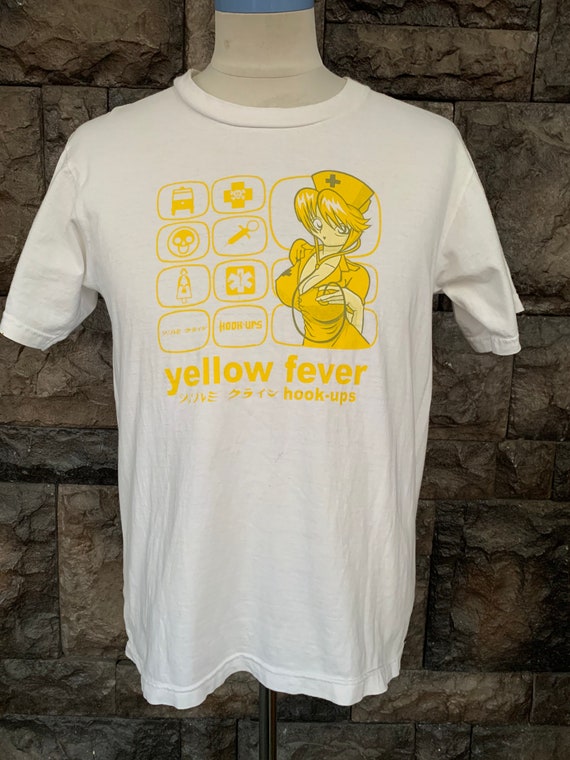 Buy Vintage Hook Ups Yellow Fever Skateboard T Shirt Online in India 