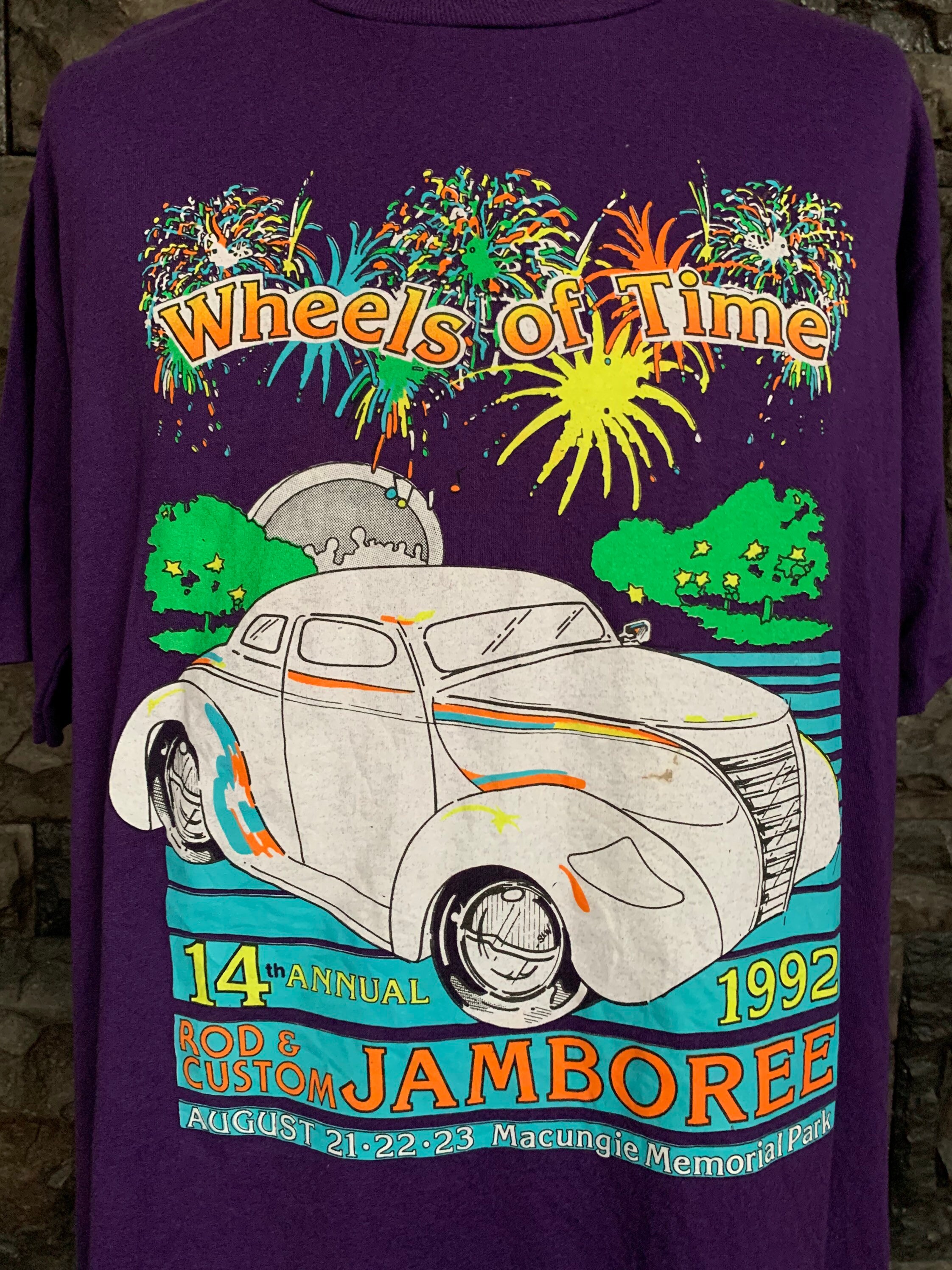 Vintage 90s Jamboree Wheels of Time Car Show Tshirt - Etsy
