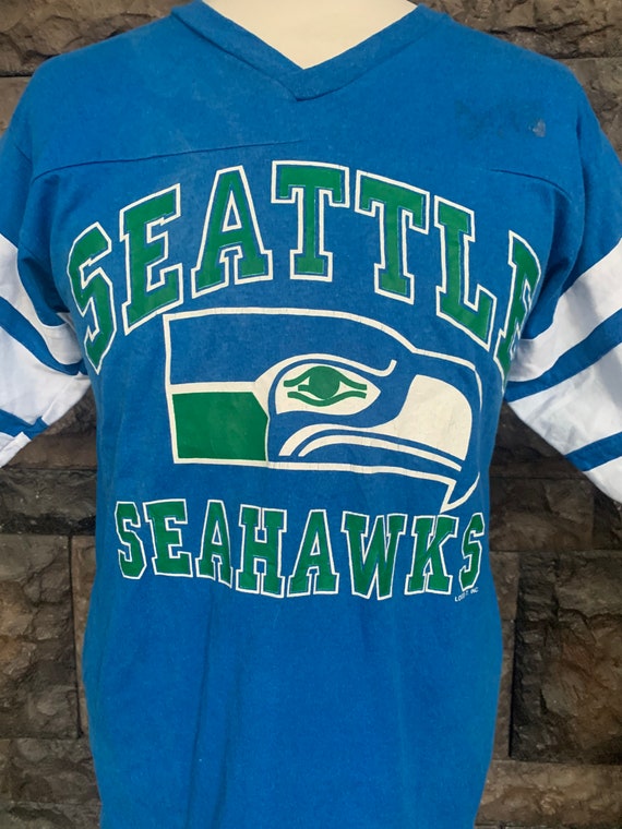 Vintage 80s Seattle Seahawks Jersey Logo 7 NFL Fo… - image 2