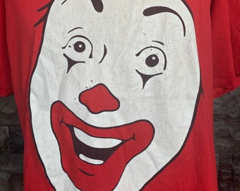 Vintage 90s Clown IT Ronald Mcdonald Tshirt - Etsy