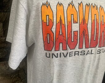 90s BACKDRAFT ムービーＴシャツ　ユニバーサルスタジオ Vintage 90s Backdraft Universal Studios Thriller / Action Movie T