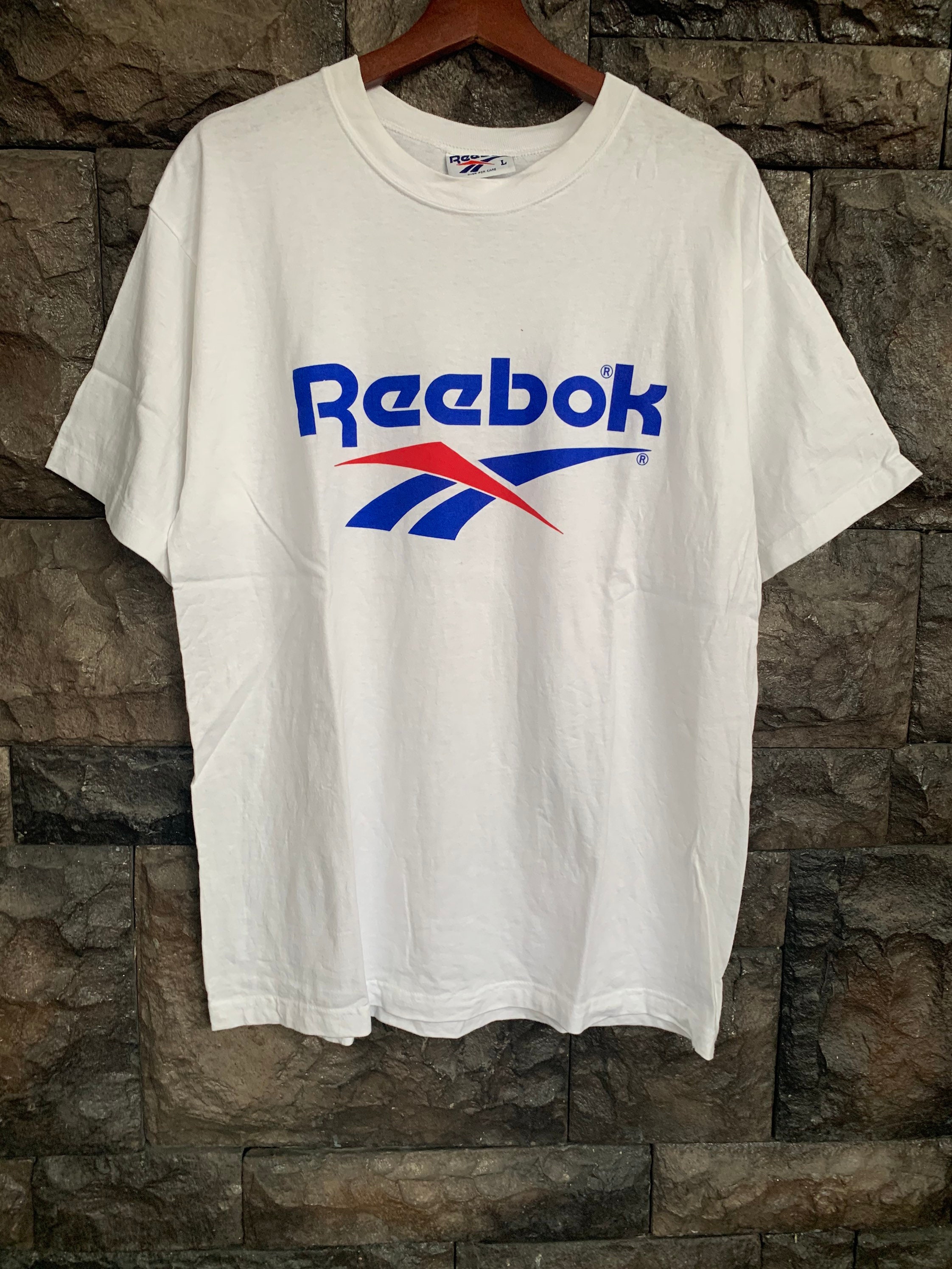 Vintage 90s Reebok Big Logo Tshirt 
