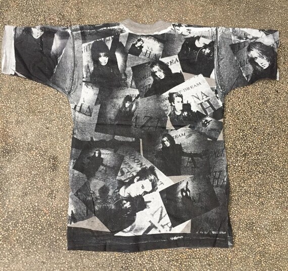 Vintage 90s Shazna Japanese Singer Group Band Tshirt Allover Vintage 90s Shazna Japanese Singer Group Band Tshirt Allover