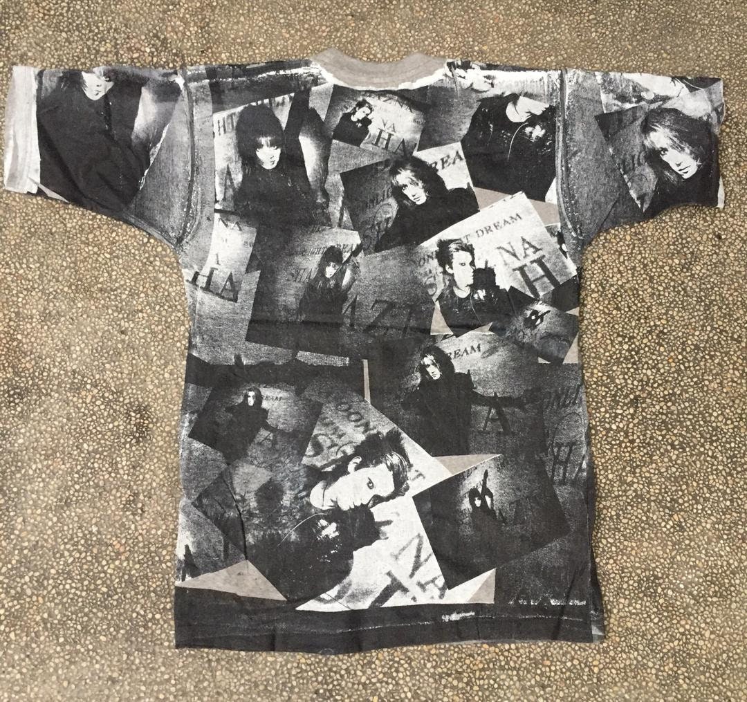 Vintage 90s Shazna Japanese Singer Group Band Tshirt Allover