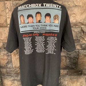 Matchbox Twenty Tour Shirt - Etsy