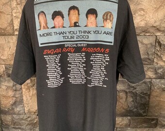 Vintage 2003 Matchbox Twenty Tour T-shirt, Sugar Ray, Maroon 5 - Etsy