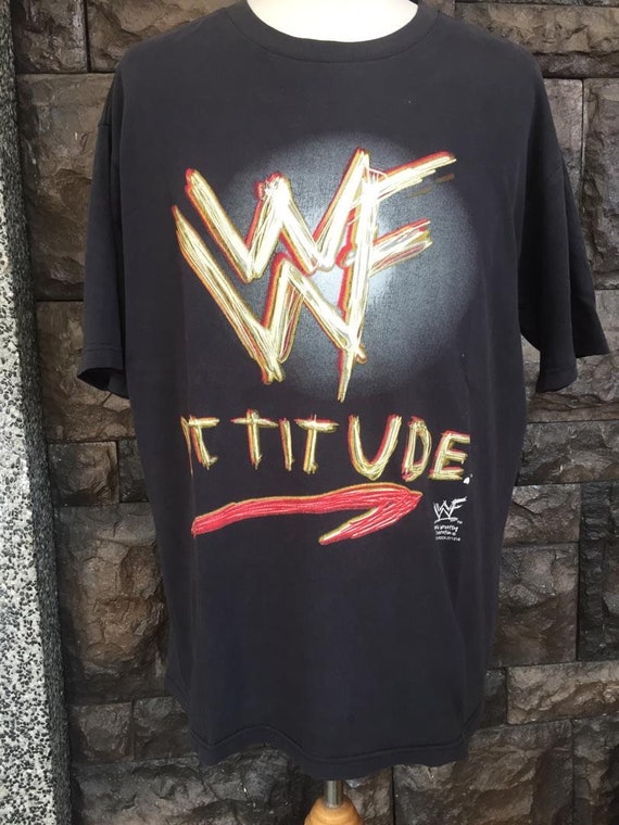 Vintage The Rock WWF Attitude wrestling tshirt