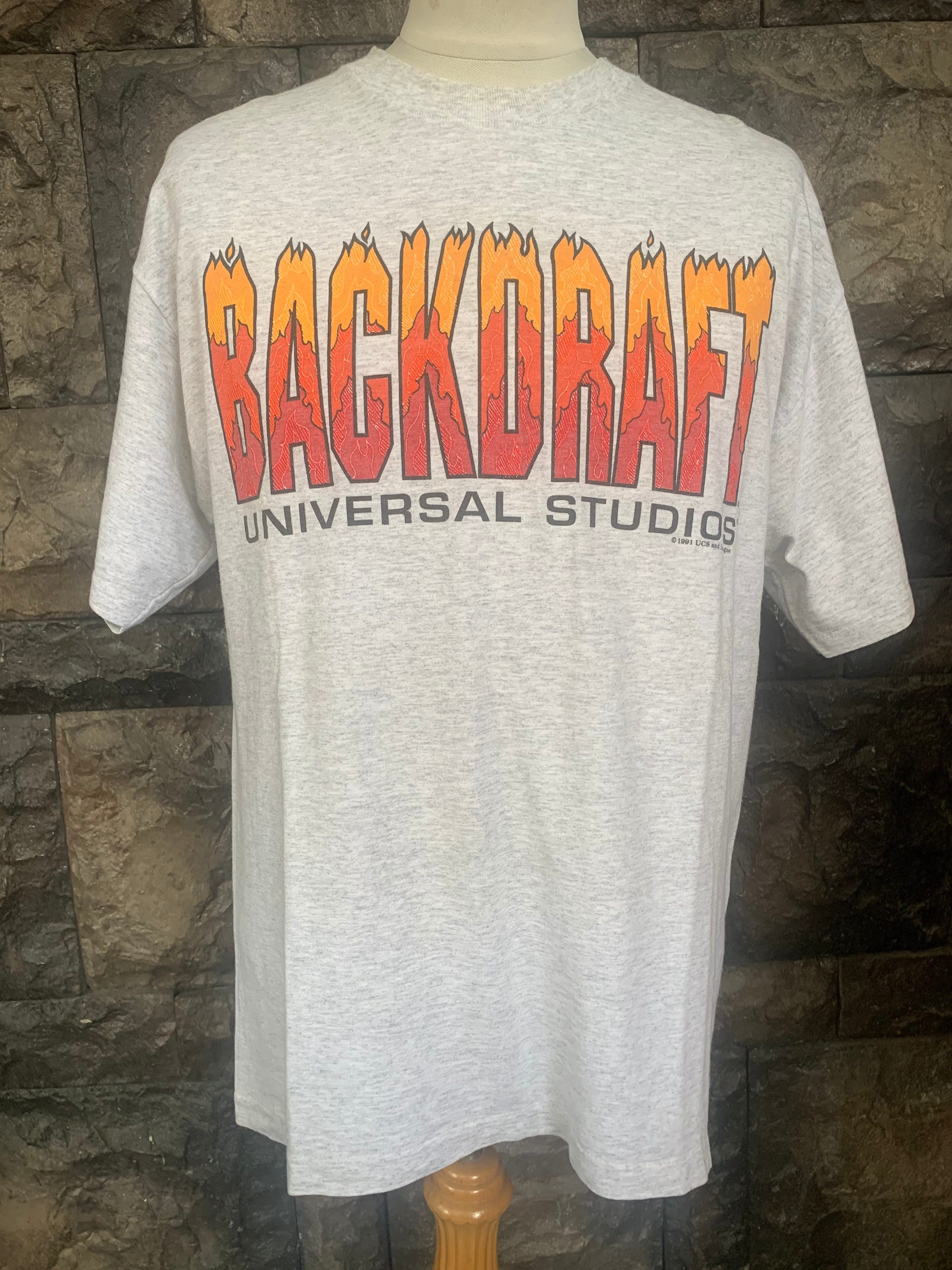 90s BACKDRAFT ムービーTシャツ ユニバーサルスタジオ Vintage 90s Backdraft Universal Studios Thriller / Action