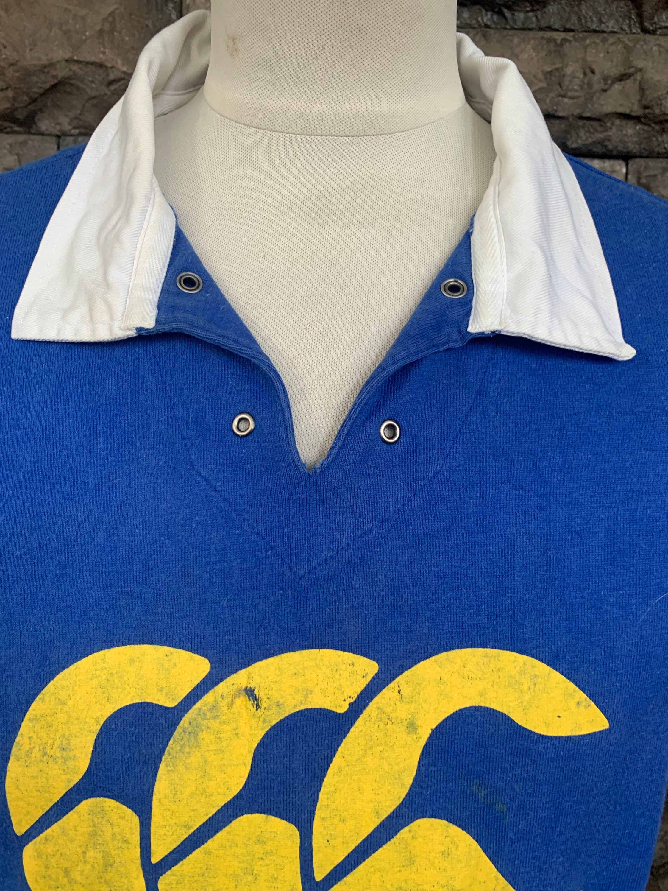 Maillot De Rugby Vintage Écosse Canterbury - Taille 3XL Homme - Bleu - Occasion