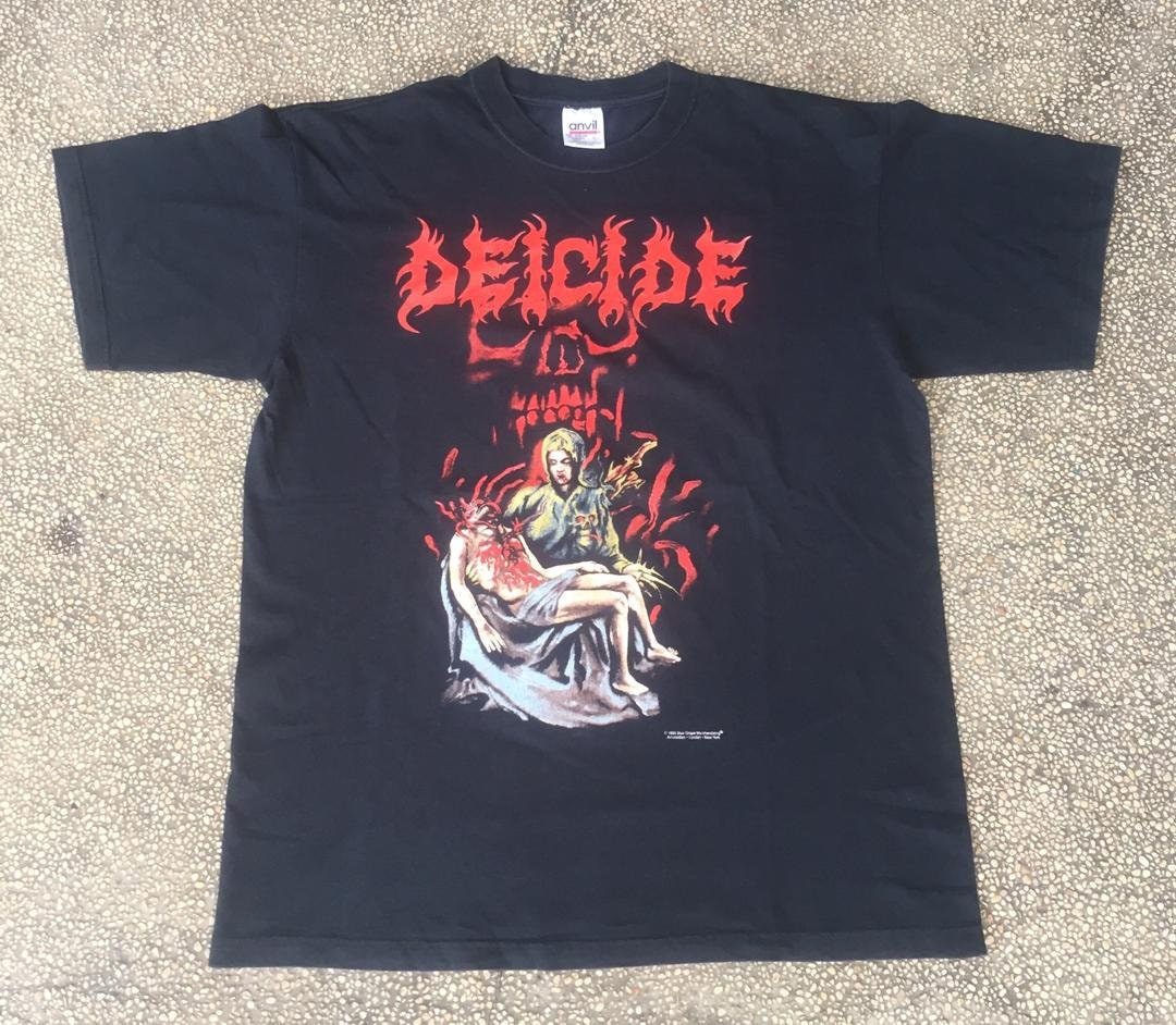 Vintage 90s DEICIDE When Satan Lives Death Metal Band T Shirt - Etsy Vintage 90s DEICIDE When Satan Lives Death Metal Band T Shirt - Etsy