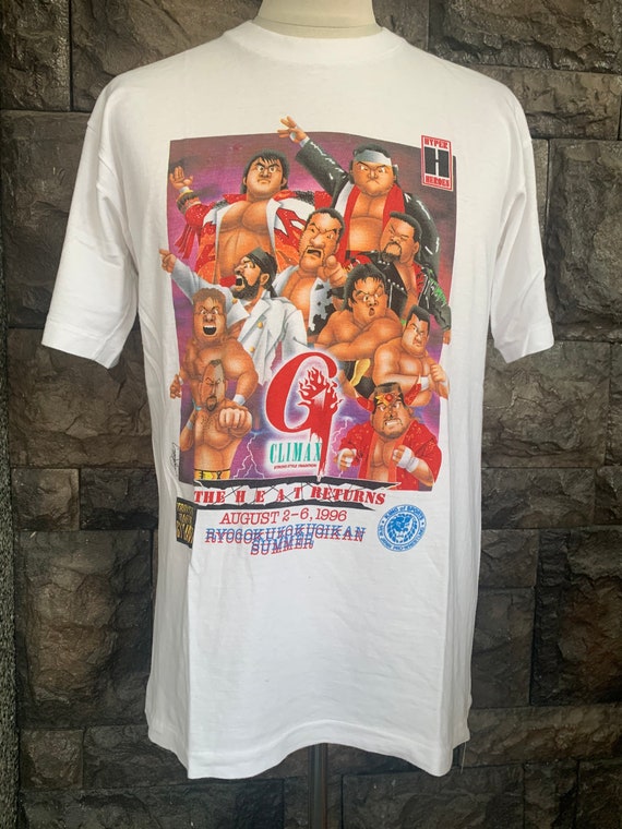 Vintage 90s New Japan Pro wrestling the Heat Returns T Shirt Etsy