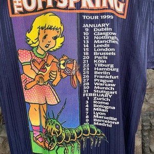 Vintage Rare!!  The Offspring jersey tour concert  99