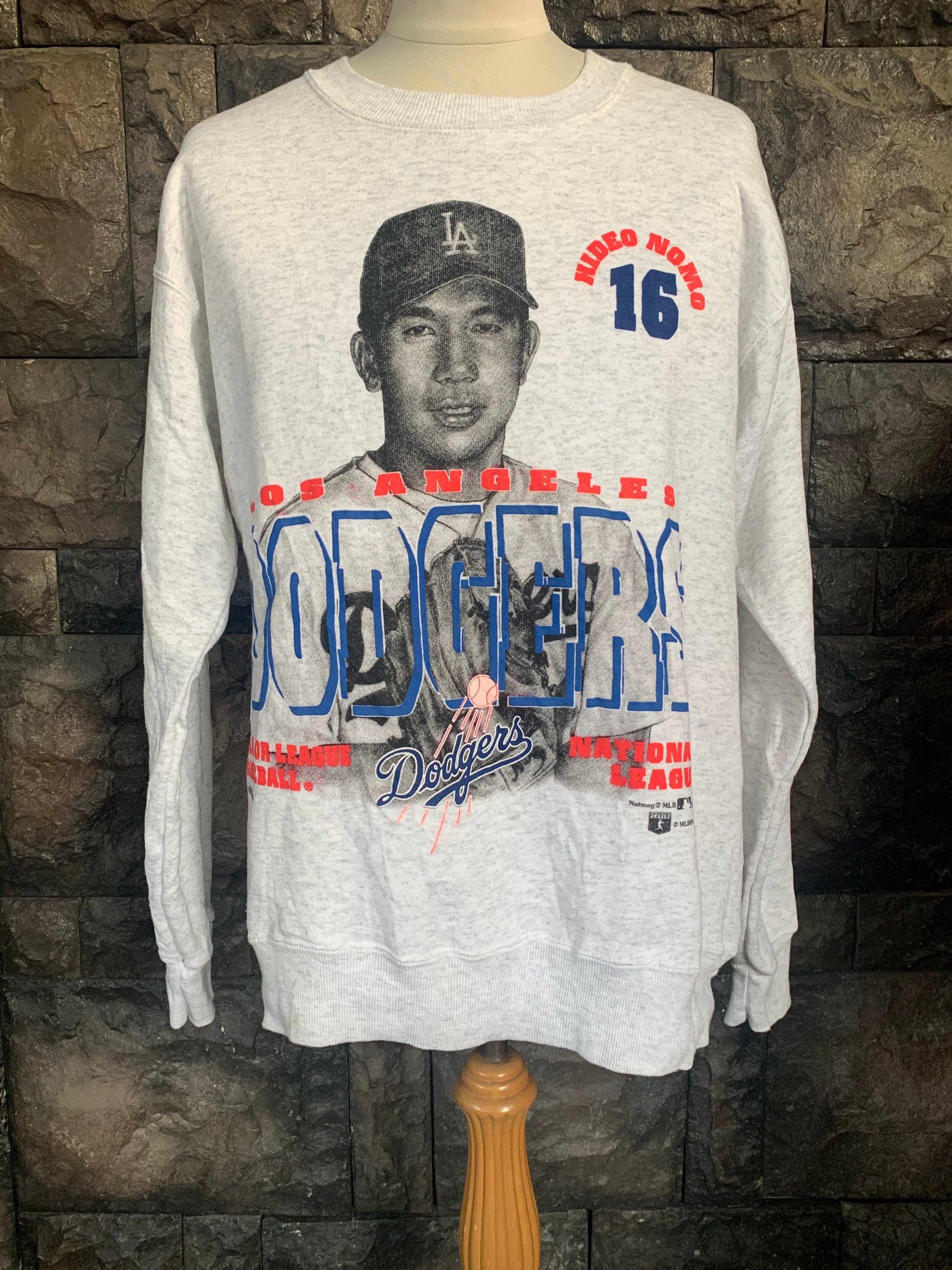 Vintage 1995 Hideo Nomo Los Angeles Dodgers MLB Nutmeg