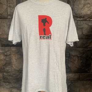 Vintage Real Skateboards T Shirt - Etsy