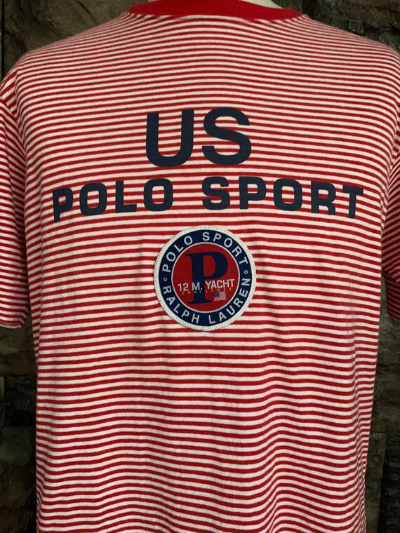 Vintage Polo Sport Ralph Lauren 12 M Yacht Tshirt