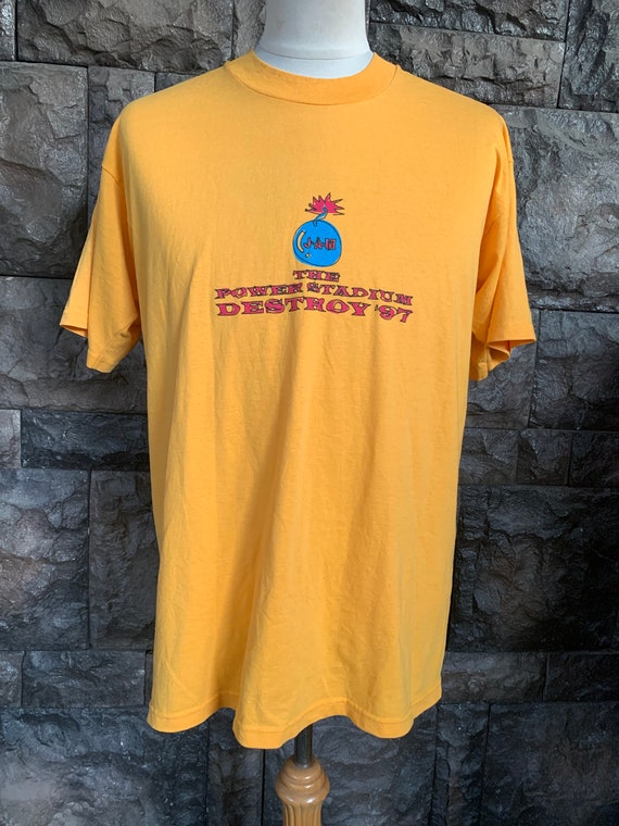 JUDY AND MARY Tシャツ白Ｌ THE POWER SAUCE 97 Vintage 90s Judy and Mary the Power Stadium Destroy Rock