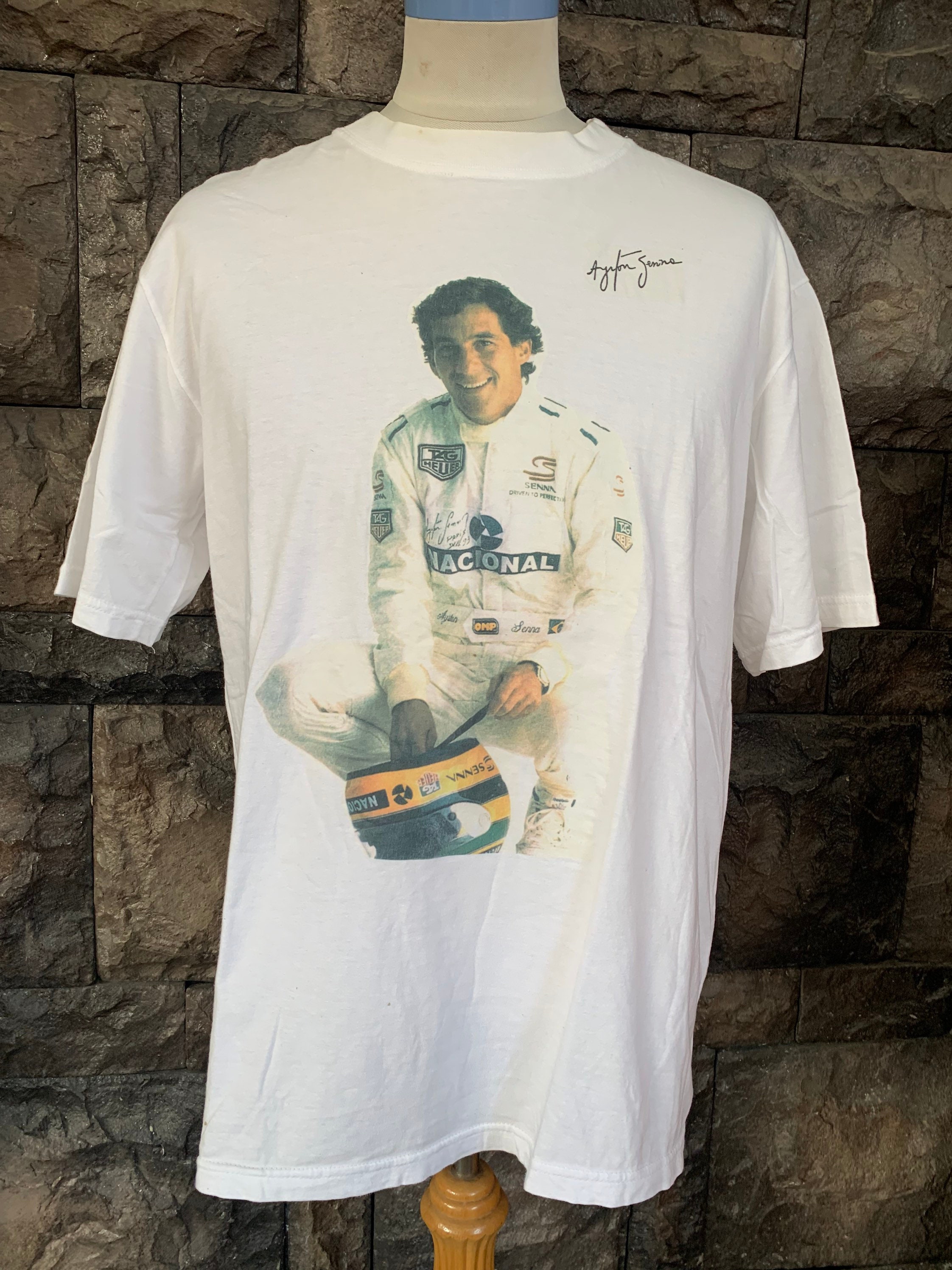 Vintage 90s Ayrton Senna Da Silva 