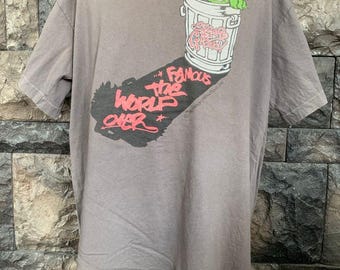 Vintage 90s Sesame Street Graffiti Graphics Jim Henson Productions T shirt