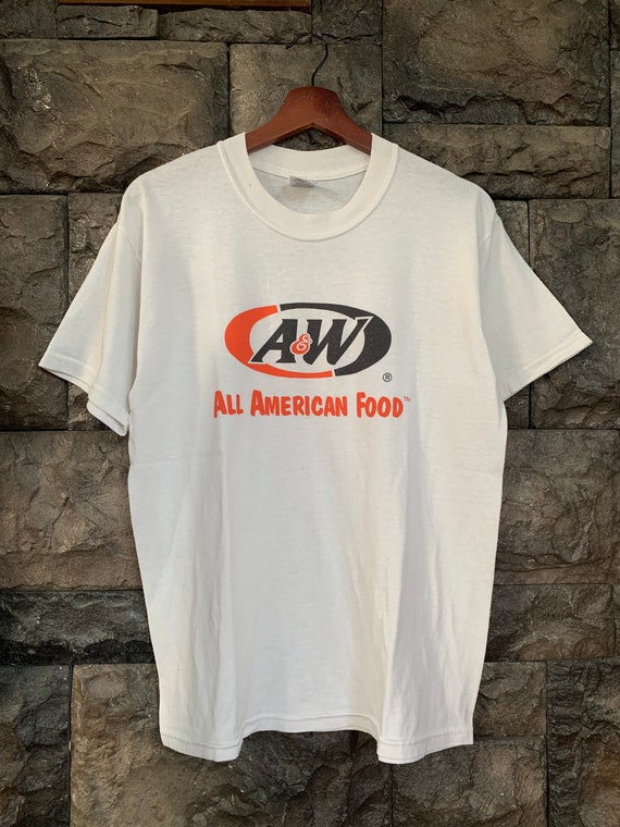 Vintage 00s A\u0026W All American Food T 