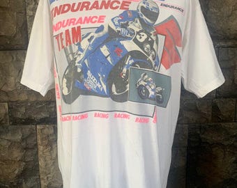ヴィンテージ スズキ Tシャツ サイズ S ブルー レーシングチーム モト
