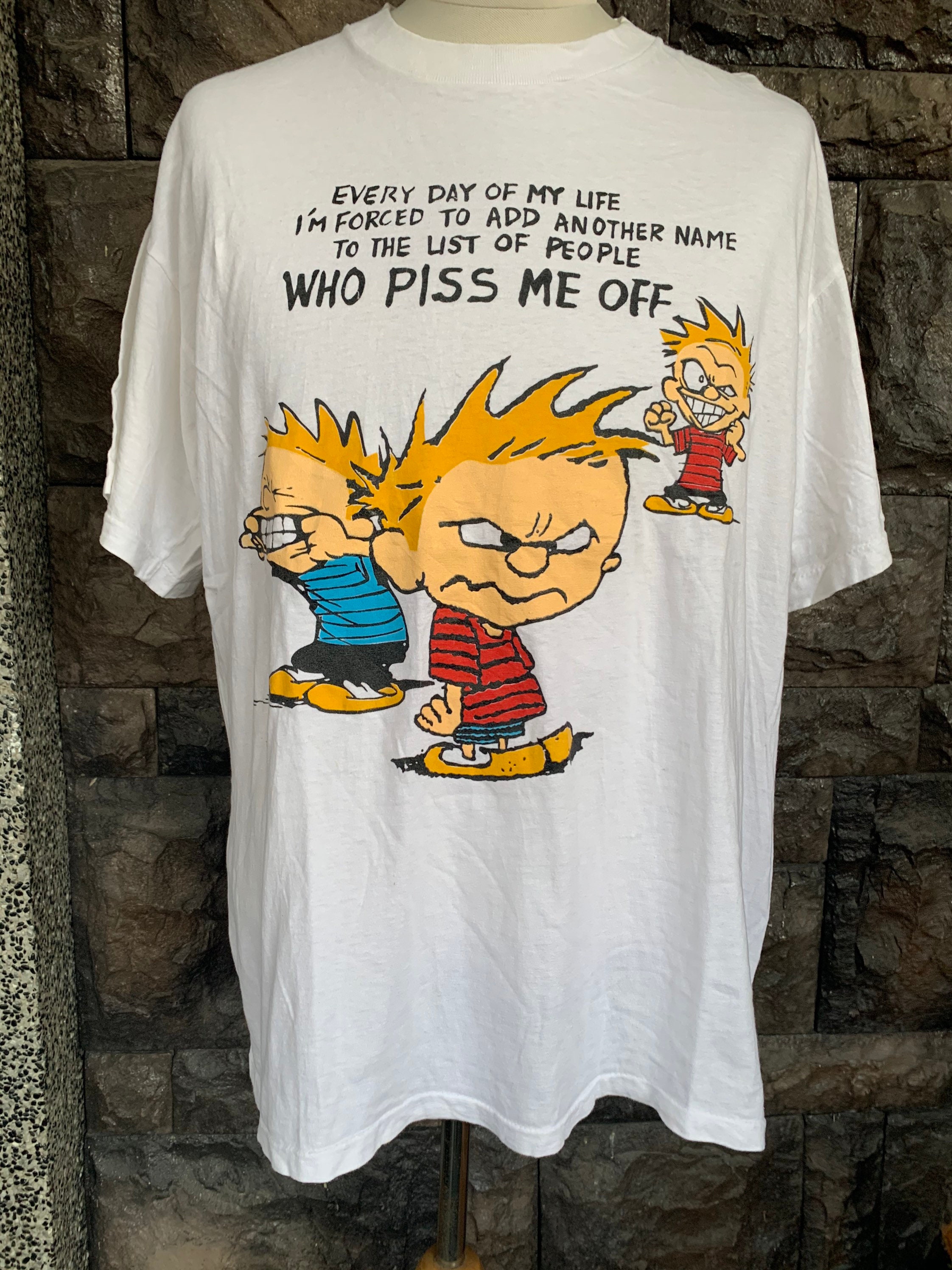 Hobbes Tshirt Single Stich | Etsy 