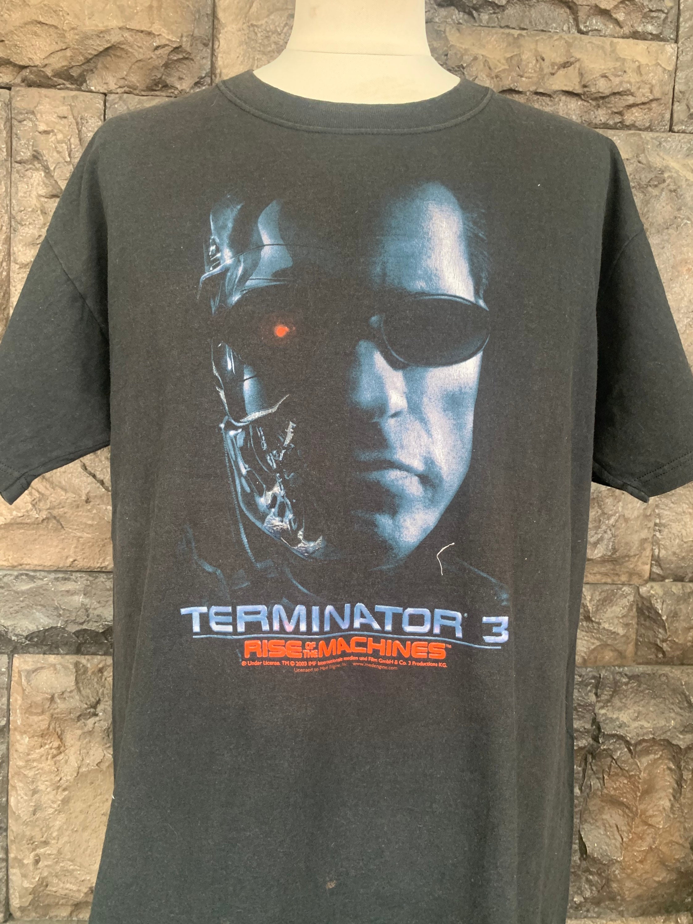 キーホルダー付き! 映画 ターミネーター2 Tシャツ グレー М - SF