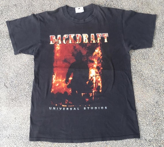 Vintage Backdraft action promo movie 90s large mens t-shirt | Etsy