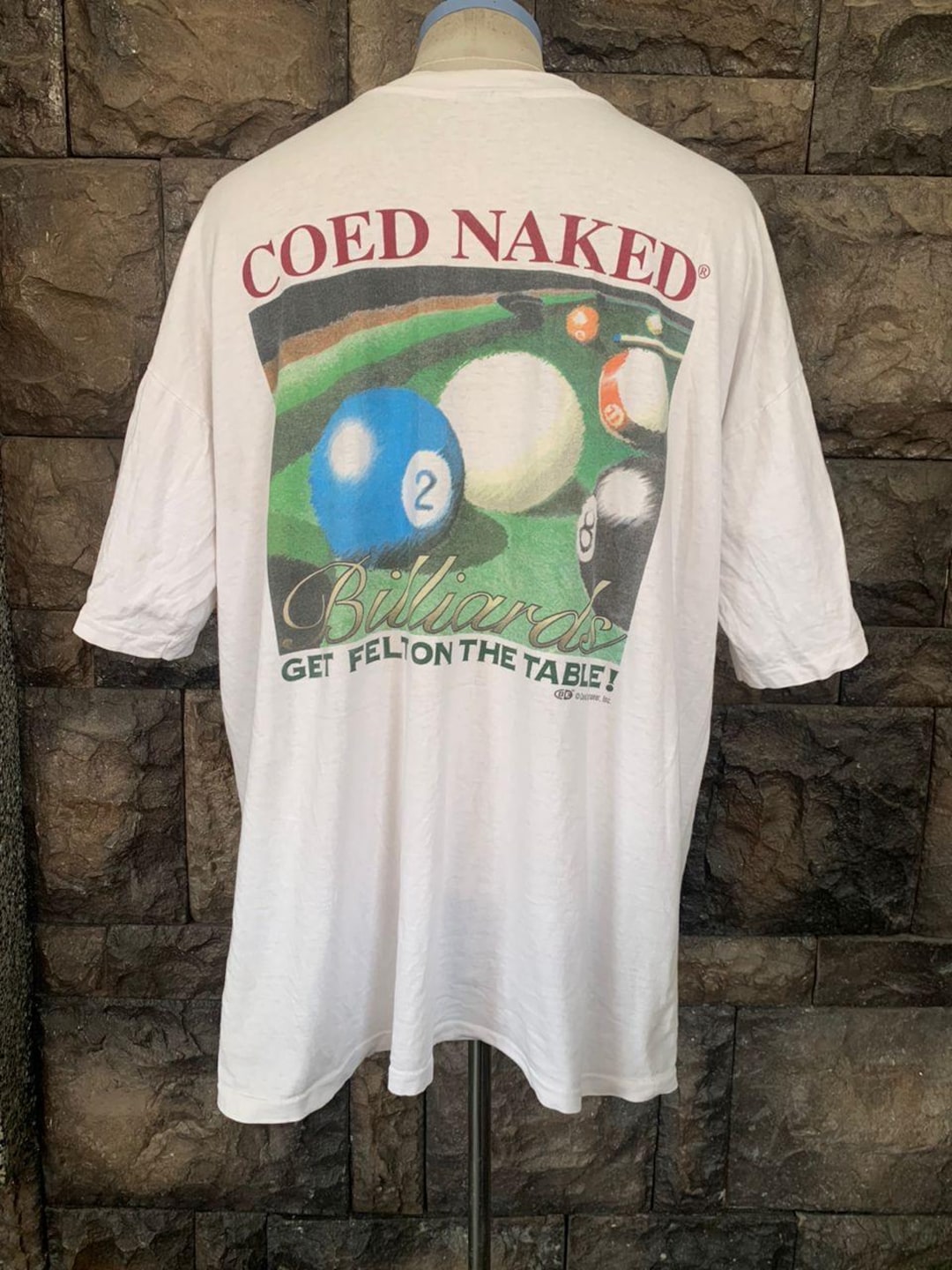 Vintage 90s Coed Naked Billiards T Shirt - Etsy