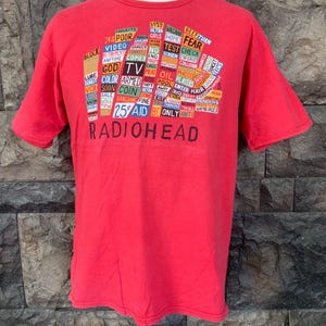 Vintage Radiohead Rock Band T shirt